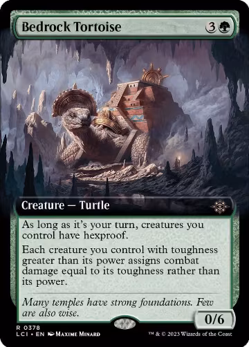 Bedrock Tortoise (Extended Art) (378), The Lost Caverns of Ixalan — Magic card price
