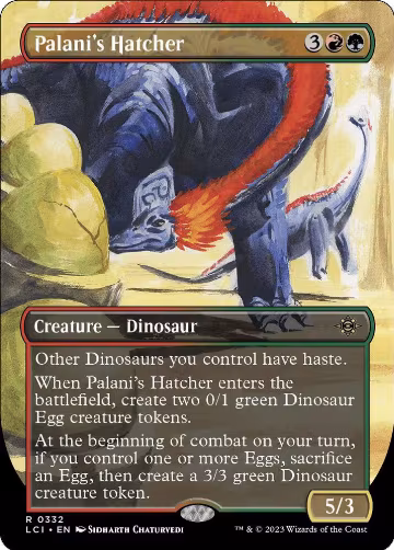 Palani's Hatcher (Borderless) (332), The Lost Caverns of Ixalan — Magic card price