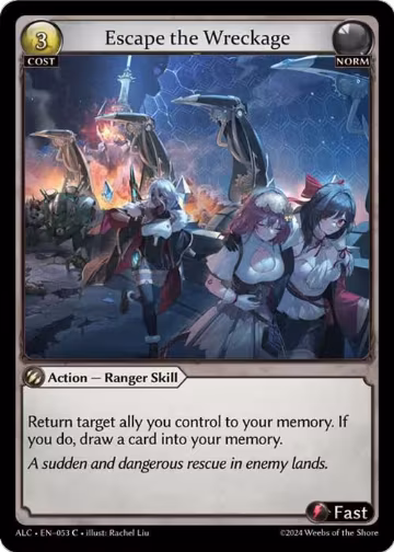 Escape the Wreckage (053), Alchemical Revolution — Grand Archive card price