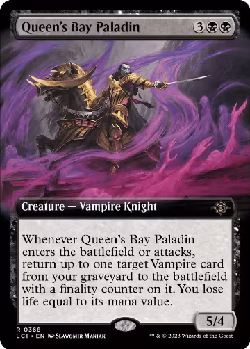 Queen's Bay Paladin (Extended Art) (368), The Lost Caverns of Ixalan — Magic card price