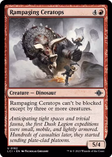 Rampaging Ceratops (162), The Lost Caverns of Ixalan — Magic card price