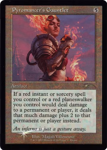 Pyromancer's Gauntlet (Retro Frame) (1) — card price