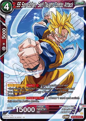 SS Son Gohan, Self-Taught Combo Attack (BT23-013), Perfect Combination — DB Super card price