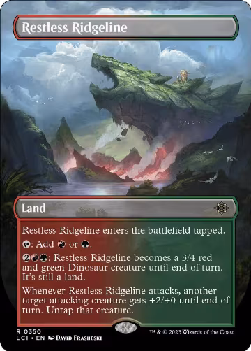Restless Ridgeline (Borderless) (350), The Lost Caverns of Ixalan — Magic card price