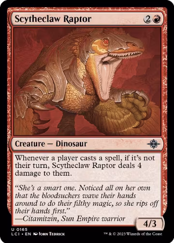 Scytheclaw Raptor (165), The Lost Caverns of Ixalan — Magic card price
