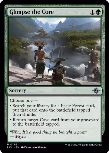Glimpse the Core (186), The Lost Caverns of Ixalan — Magic card price