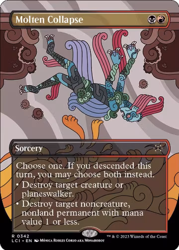 Molten Collapse (Borderless) (342), The Lost Caverns of Ixalan — Magic card price