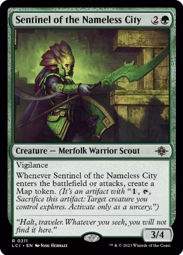 Sentinel of the Nameless City (211), The Lost Caverns of Ixalan — Magic card price