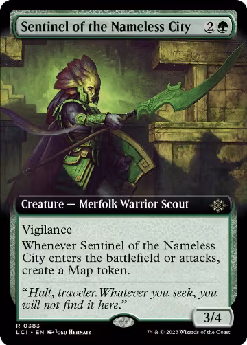 Sentinel of the Nameless City (Extended Art) (383), The Lost Caverns of Ixalan — Magic card price