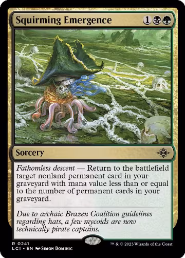 Squirming Emergence (241), The Lost Caverns of Ixalan — Magic card price