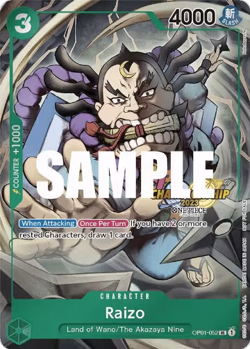 Raizo (CS 2023 Event Pack) (OP01-052), One Piece Promotion Cards — One Piece card price