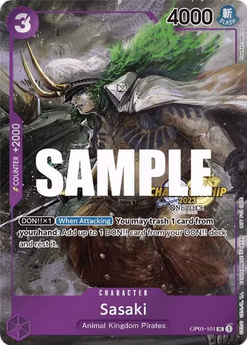 Sasaki (CS 2023 Event Pack) (OP01-101), One Piece Promotion Cards — One Piece card price