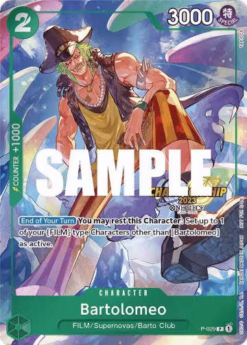 Bartolomeo (CS 2023 Event Pack) (P-029), One Piece Promotion Cards — One Piece card price