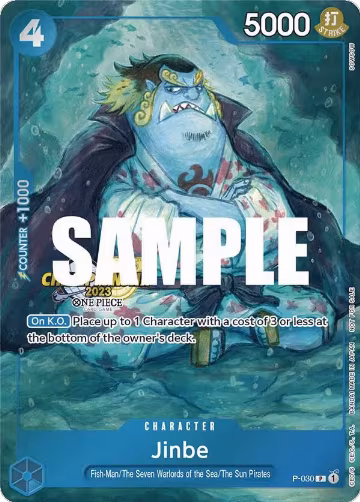 Jinbe (CS 2023 Event Pack) (P-030), One Piece Promotion Cards — One Piece card price