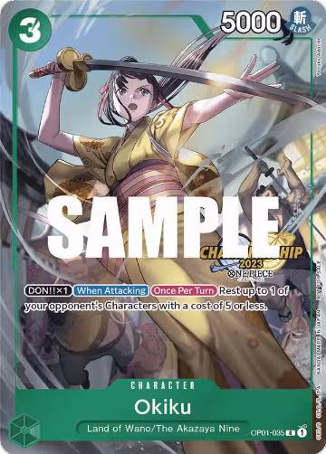 Okiku (CS 2023 Celebration Pack) (OP01-035), One Piece Promotion Cards — One Piece card price