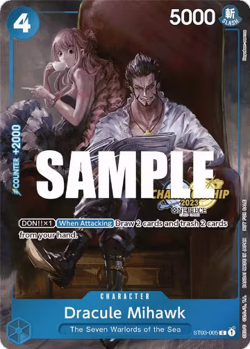 Dracule Mihawk (CS 2023 Celebration Pack) (ST03-005), One Piece Promotion Cards — One Piece card price
