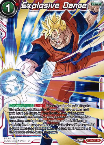 Explosive Dance (BT23-033), Perfect Combination — DB Super card price