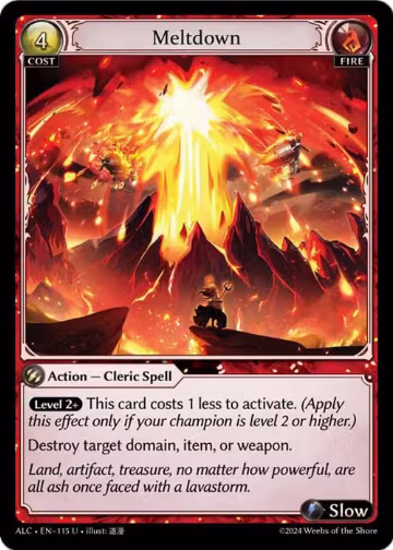 Meltdown (115), Alchemical Revolution — Grand Archive card price