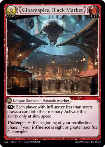 Gloamspire, Black Market (111), Alchemical Revolution — Grand Archive card price