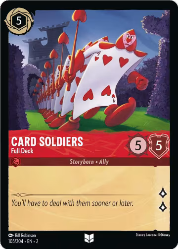Card Soldiers - Full Deck (105/204), Rise of the Floodborn — Lorcana card price