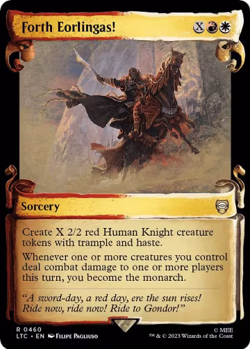 Forth Eorlingas! (Showcase Scrolls) (460), Commander: The Lord of the Rings: Tales of Middle-earth — Magic card price