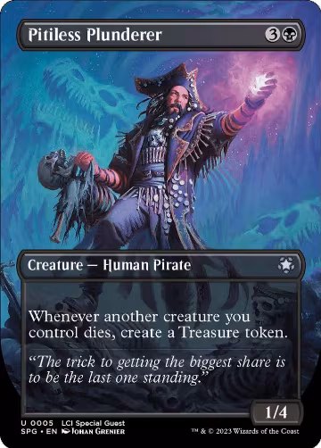 Pitiless Plunderer (Borderless) (5), Special Guests — Magic card price