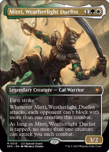 Mirri, Weatherlight Duelist (Borderless) (15), Special Guests — Magic card price