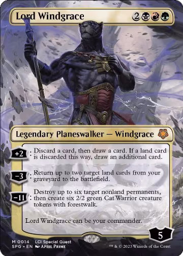 Lord Windgrace (Borderless) (14), Special Guests — Magic card price