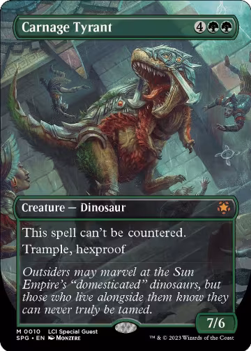 Carnage Tyrant (Borderless) (10), Special Guests — Magic card price