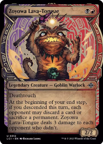 Zoyowa Lava-Tongue (Showcase) (312), The Lost Caverns of Ixalan — Magic card price