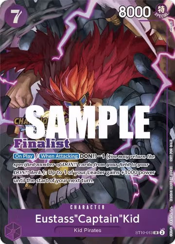 Eustass"Captain"Kid (CS 2023 Top Players Pack) [Finalist] (ST10-013), One Piece Promotion Cards — One Piece card price