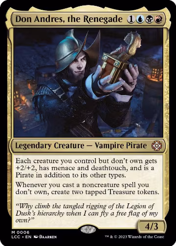 Don Andres, the Renegade (6), Commander: The Lost Caverns of Ixalan — Magic card price
