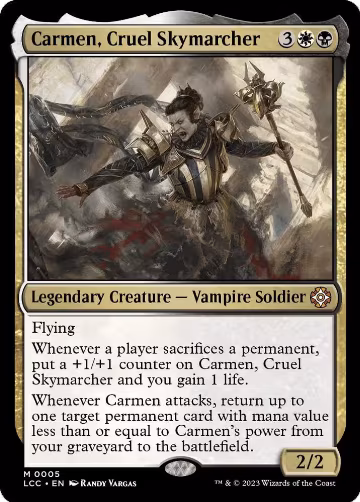 Carmen, Cruel Skymarcher (5), Commander: The Lost Caverns of Ixalan — Magic card price