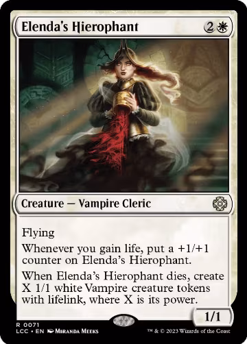 Elenda's Hierophant (71), Commander: The Lost Caverns of Ixalan — Magic card price