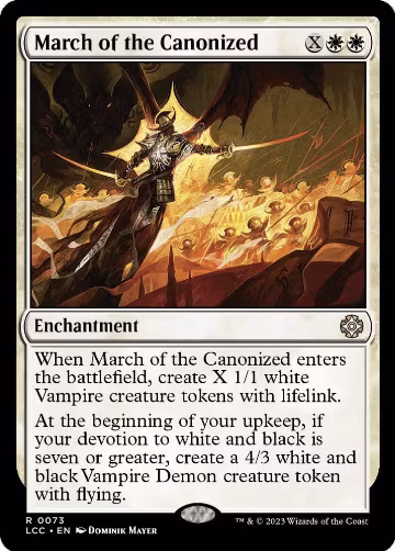 March of the Canonized (73), Commander: The Lost Caverns of Ixalan — Magic card price