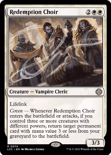 Redemption Choir (74), Commander: The Lost Caverns of Ixalan — Magic card price