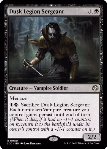 Dusk Legion Sergeant (80), Commander: The Lost Caverns of Ixalan — Magic card price