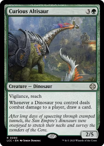 Curious Altisaur (90), Commander: The Lost Caverns of Ixalan — Magic card price