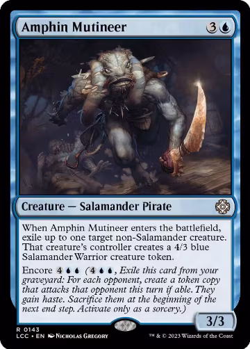 Amphin Mutineer (143), Commander: The Lost Caverns of Ixalan — Magic card price