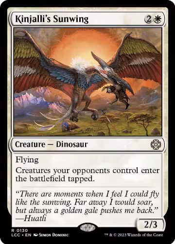 Kinjalli's Sunwing (130), Commander: The Lost Caverns of Ixalan — Magic card price