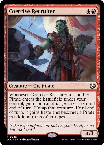 Coercive Recruiter (222), Commander: The Lost Caverns of Ixalan — Magic card price