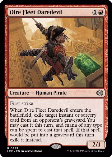 Dire Fleet Daredevil (223), Commander: The Lost Caverns of Ixalan — Magic card price