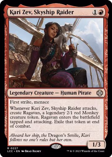 Kari Zev, Skyship Raider (227), Commander: The Lost Caverns of Ixalan — Magic card price