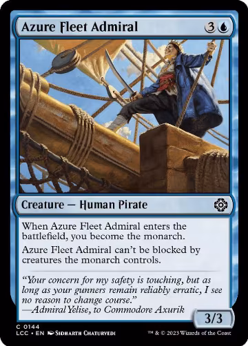 Azure Fleet Admiral (144), Commander: The Lost Caverns of Ixalan — Magic card price