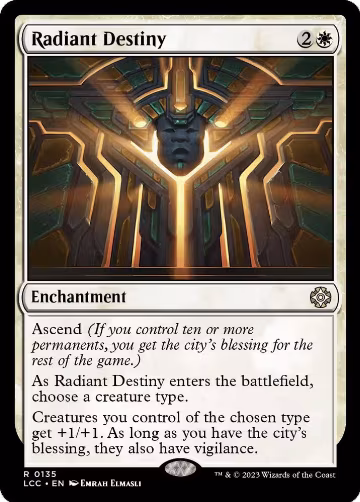 Radiant Destiny (135), Commander: The Lost Caverns of Ixalan — Magic card price