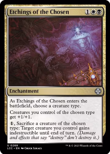 Etchings of the Chosen (269), Commander: The Lost Caverns of Ixalan — Magic card price
