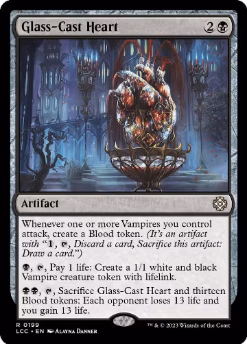 Glass-Cast Heart (199), Commander: The Lost Caverns of Ixalan — Magic card price