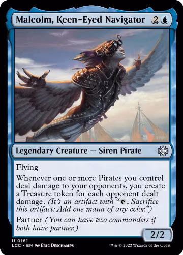 Malcolm, Keen-Eyed Navigator (161), Commander: The Lost Caverns of Ixalan — Magic card price