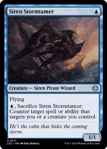 Siren Stormtamer (171), Commander: The Lost Caverns of Ixalan — Magic card price