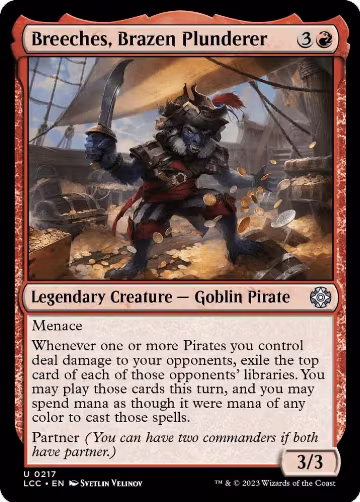Breeches, Brazen Plunderer (217), Commander: The Lost Caverns of Ixalan — Magic card price
